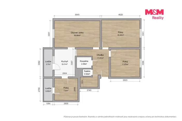 Prodej bytu 4+1, Jesenice, 80 m2