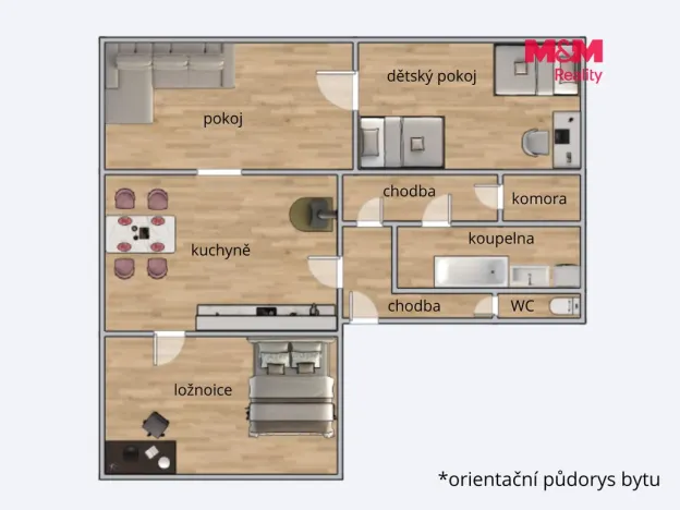 Prodej bytu 3+1, Volary, Náměstí, 96 m2