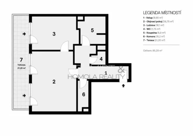 Prodej bytu 2+kk, Hustopeče, Na Úvoze, 64 m2