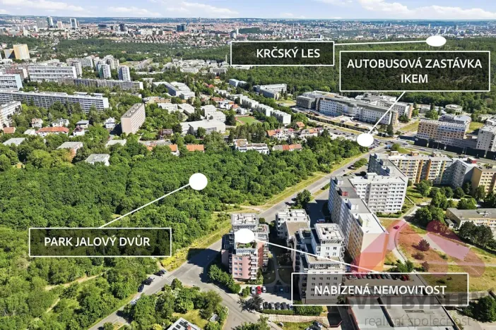Pronájem bytu 2+kk, Praha - Krč, Tavolníková, 51 m2