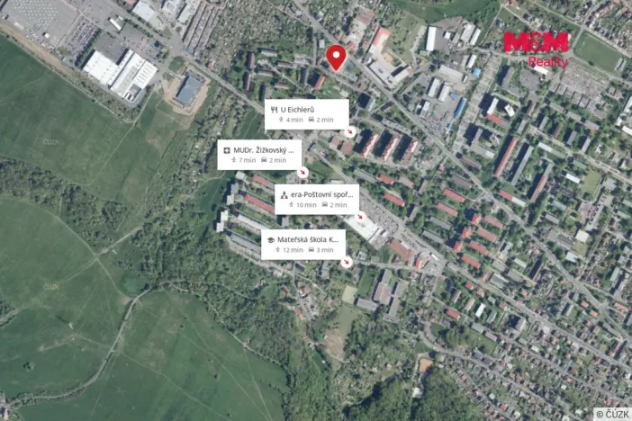 Pronájem bytu 1+1, Ústí nad Labem - Všebořice, Zahradní, 33 m2