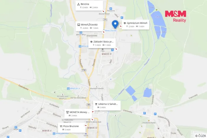 Pronájem bytu 1+kk, Mimoň - Mimoň IV, Letná, 30 m2
