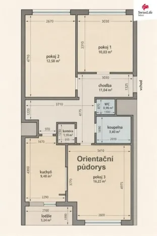 Prodej bytu 3+1, Praha - Kamýk, Pšenčíkova, 68 m2