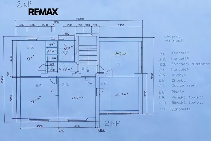 Pronájem kanceláře, Praha - Krč, Hornokrčská, 120 m2