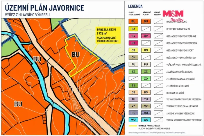 Prodej pozemku pro bydlení, Javornice, 1772 m2
