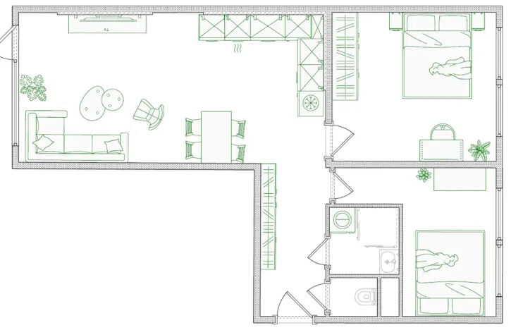 Prodej bytu 3+kk, Frýdek-Místek - Místek, Mozartova, 56 m2