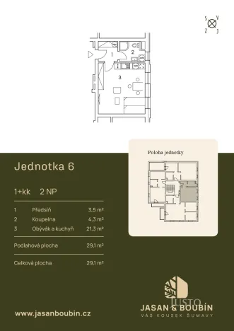 Prodej bytu 1+kk, Lenora - Zátoň, 29 m2