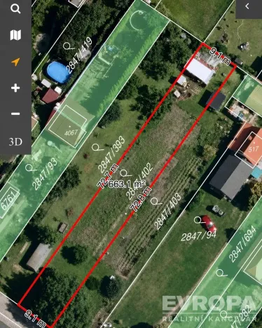 Prodej zahrady, Břeclav, 1276 m2