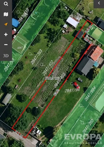 Prodej zahrady, Břeclav, 1276 m2