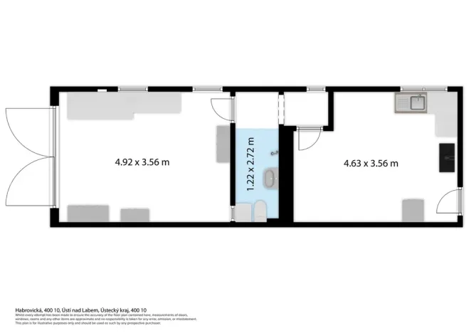 Prodej zahrady, Ústí nad Labem, Habrovická, 573 m2