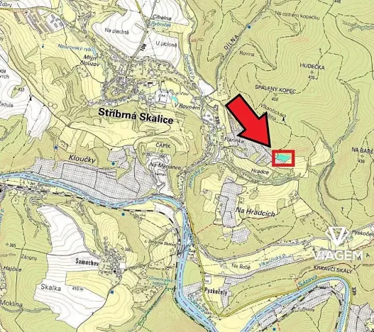 Prodej podílu zahrady, Stříbrná Skalice, 2040 m2