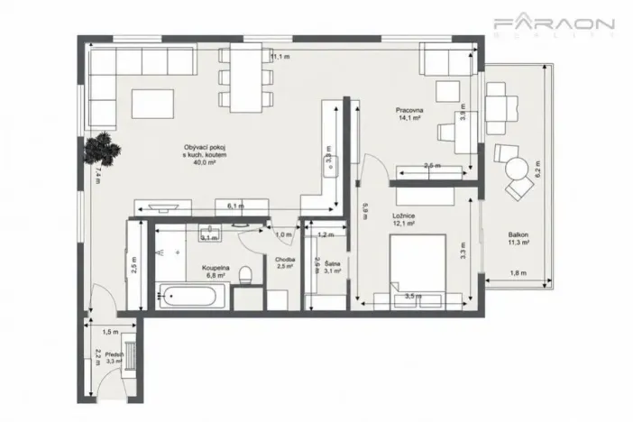 Prodej bytu 2+kk, Praha - Vysočany, Spojovací, 87 m2