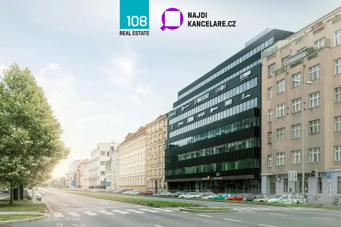 Pronájem kanceláře, Praha - Karlín, Sokolovská, 497 m2
