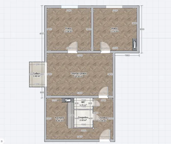 Prodej bytu 3+1, Kamenná, 59 m2