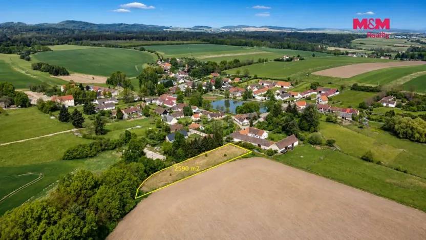 Prodej pozemku pro bydlení, Albrechtice nad Vltavou - Údraž, 2590 m2