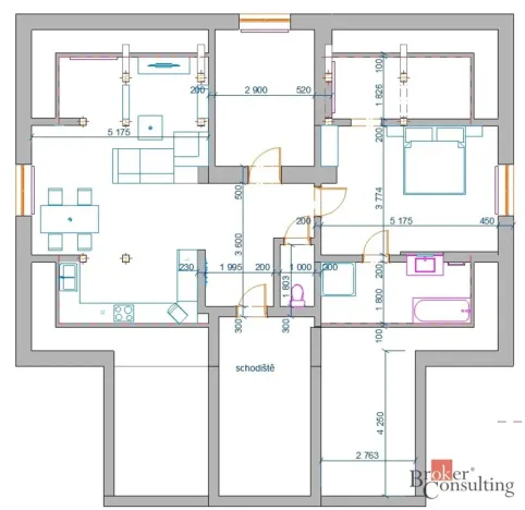 Pronájem bytu 3+kk, Hlučín, Čs. armády, 84 m2