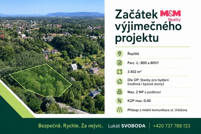Prodej pozemku pro bydlení, Řepiště, 3402 m2