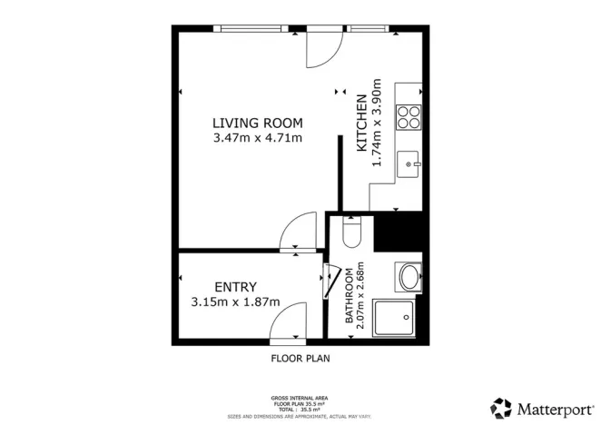 Pronájem bytu 1+kk, Praha - Hloubětín, Waltariho, 35 m2