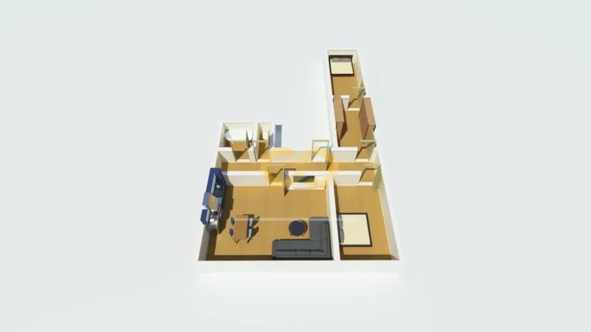 Pronájem bytu 3+kk, Písek - Vnitřní Město, Alšovo nám., 96 m2