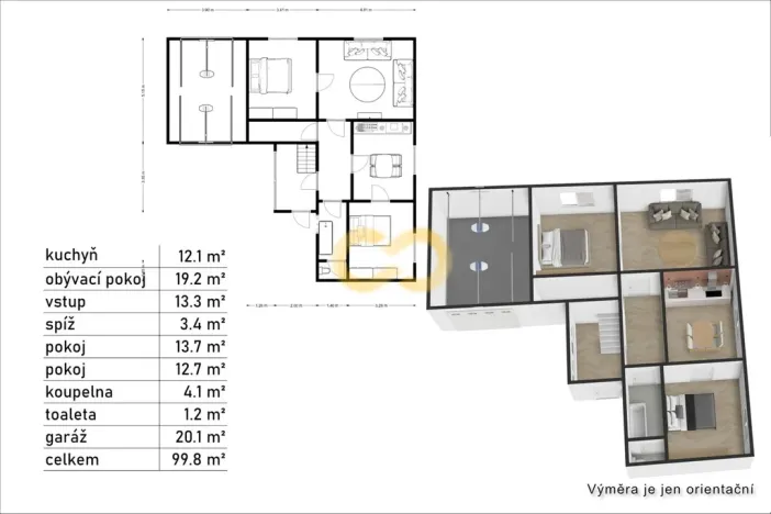 Prodej rodinného domu, Stříbrná Skalice, Na Čapík, 146 m2