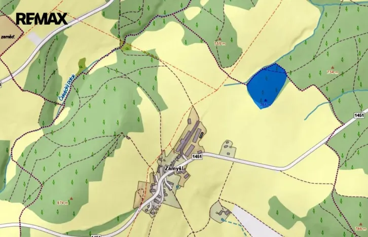 Prodej lesa, Hlavňovice, 28701 m2