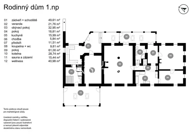Prodej rodinného domu, Jindřichov, 320 m2