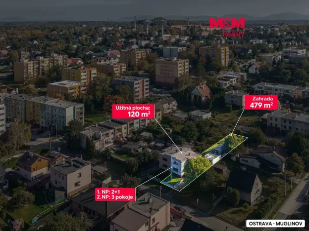 Prodej rodinného domu, Ostrava, Křížkovského, 120 m2