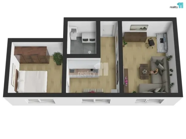 Pronájem bytu 2+1, Trutnov - Střední Předměstí, Lnářská, 46 m2