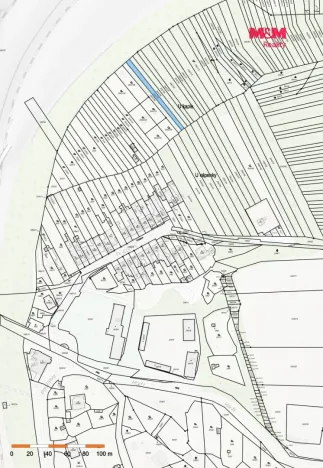 Prodej zahrady, Brno - Maloměřice, 821 m2