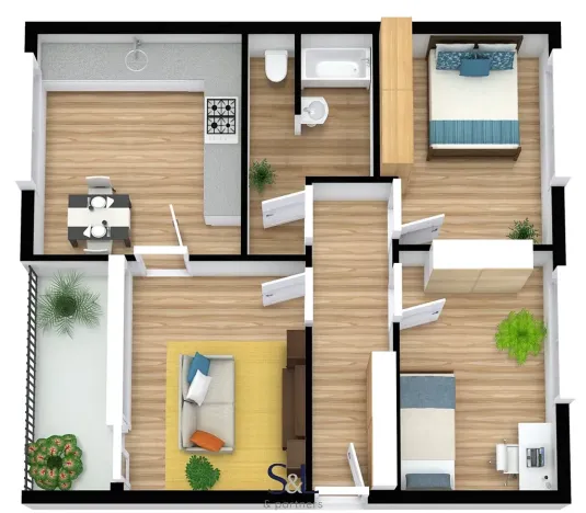 Prodej bytu 3+1, Česká Lípa, Kunratická, 66 m2