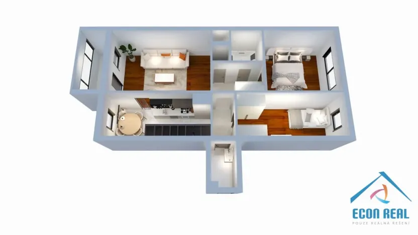 Prodej bytu 3+1, Praha - Troja, Hnězdenská, 68 m2