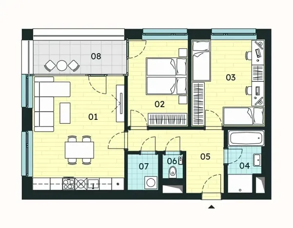 Prodej bytu 3+kk, Znojmo, 70 m2