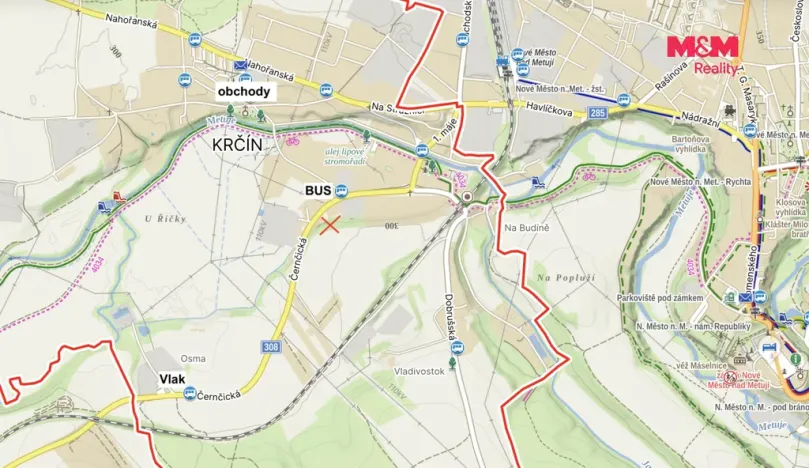 Prodej pozemku pro bydlení, Nové Město nad Metují - Krčín, 4081 m2