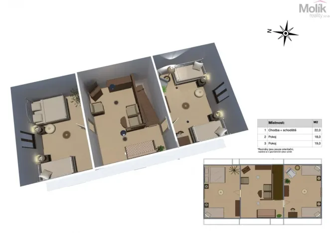 Prodej chalupy, Klíny - Rašov, 67 m2