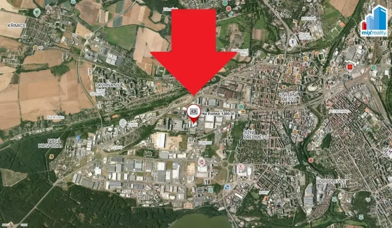 Pronájem kanceláře, Plzeň - Skvrňany, Na Pomezí, 1849 m2