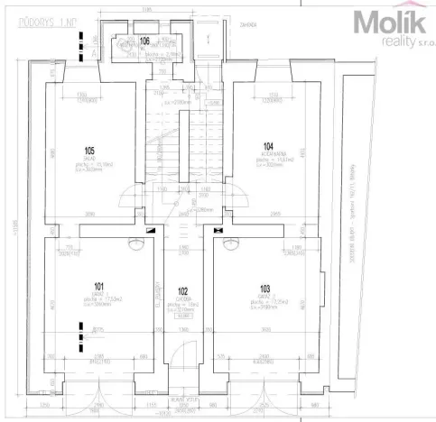 Pronájem bytu 3+kk, Dubí - Běhánky, Sportovní, 95 m2