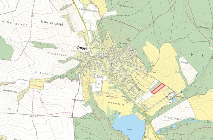 Prodej pole, Trnová, 8680 m2