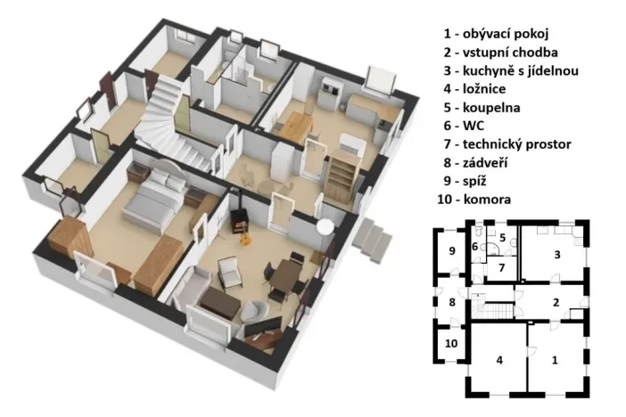 Prodej rodinného domu, Horní Branná - Valteřice, 203 m2
