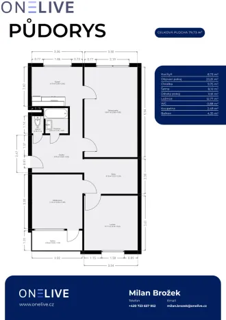 Prodej bytu 3+1, Plzeň, Žlutická, 75 m2
