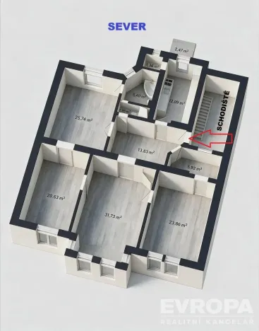 Pronájem bytu 4+1, Opava - Předměstí, Zacpalova, 144 m2