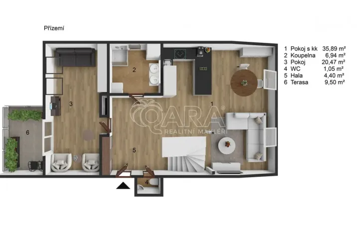 Prodej bytu 3+kk, Praha - Nové Město, Lublaňská, 122 m2