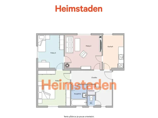 Pronájem bytu 3+1, Havířov - Prostřední Suchá, Kapitána Jasioka, 71 m2