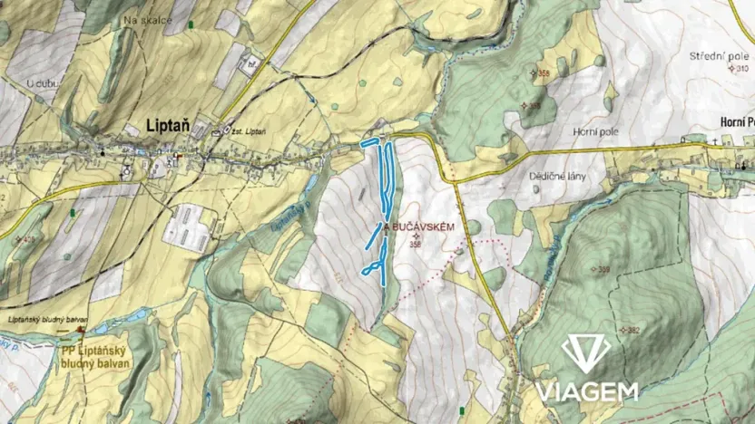 Prodej podílu lesa, Liptaň, 3475 m2