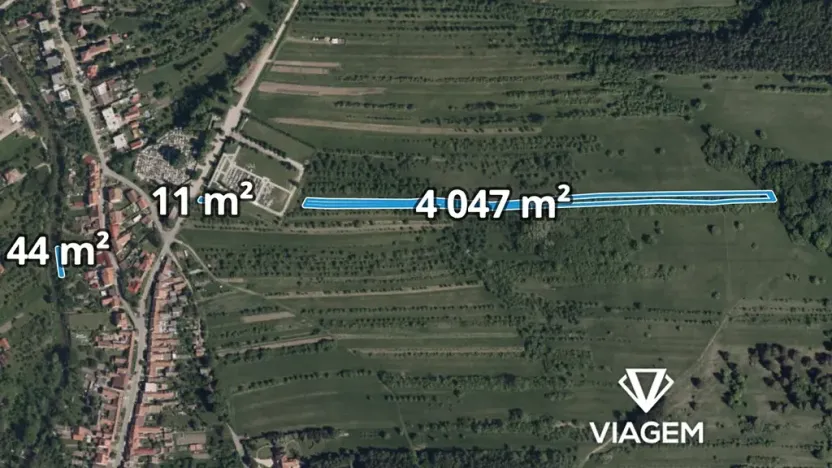 Prodej podílu zahrady, Velká nad Veličkou, 1058 m2