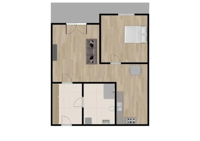 Pronájem bytu 2+kk, Plzeň, Koterovská, 49 m2