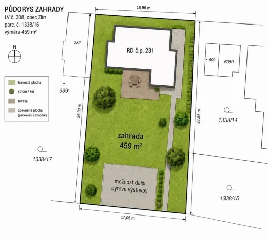 Prodej bytu 3+kk, Zlín - Příluky, Pančava, 58 m2