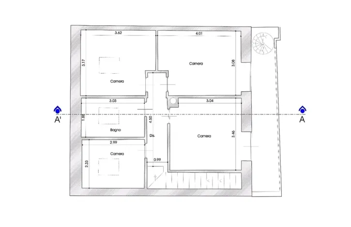Prodej vily, Viareggio, Itálie, Via Virgilio, 95 m2