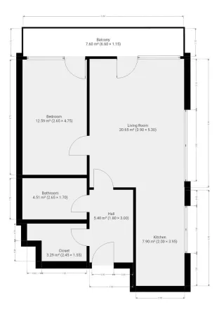 Pronájem bytu 2+kk, Praha - Hloubětín, Domalípova, 60 m2