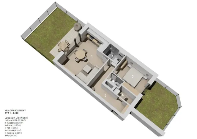 Pronájem bytu 2+kk, Hradec Králové - Kukleny, Pražská třída, 106 m2