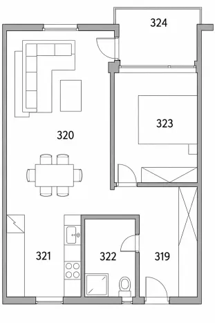 Pronájem bytu 2+kk, Liberec, Prosečská, 49 m2